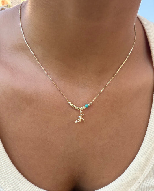 Vip 14K Yusufçuk Asansörlü Kolye
