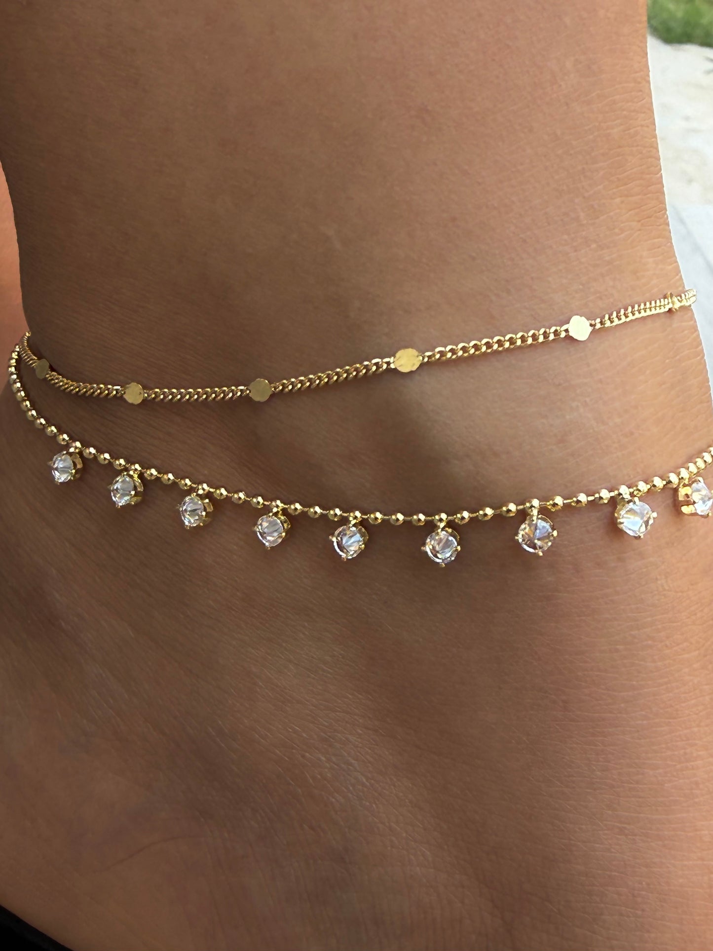 Halhal 14K Vip Taş Detaylı Halhal
