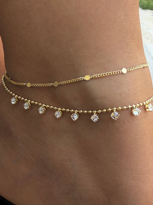 Halhal 14K Vip Taş Detaylı Halhal