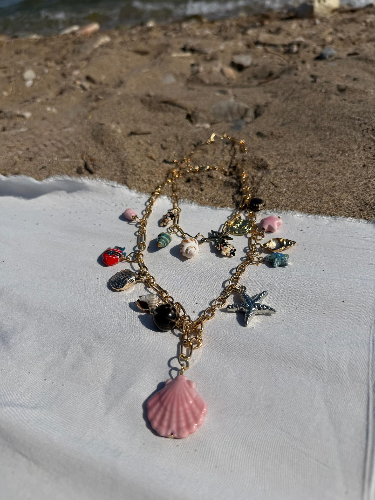 Çelik İkili Summer Kolye
