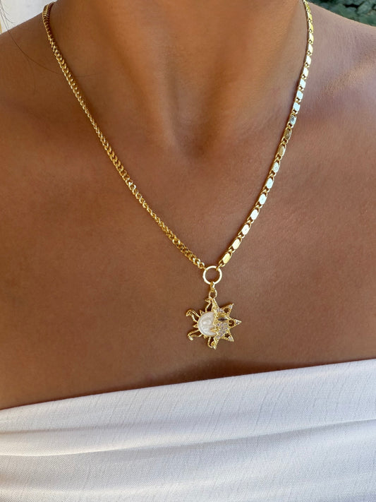 Vip 14K Güneş Kolye