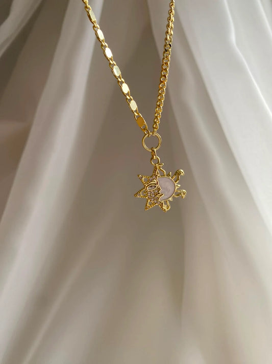 Vip 14K Güneş Kolye