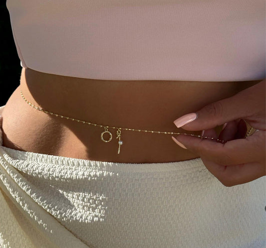 Vip 14K Uzun Kolye Bel Zinciri